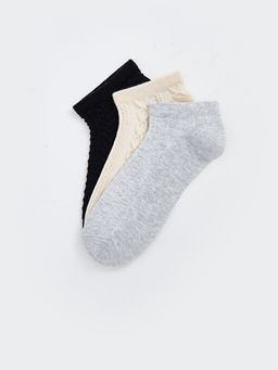 Kendinden Desenli Kad?n Patik ?orap 3l? Paket - Waikiki фото 2