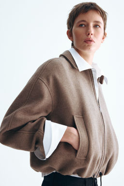 Chaqueta corta mezcla de lana - H&m фото 6
