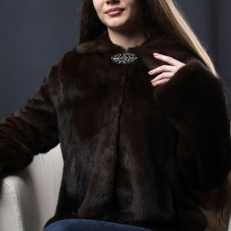 Декоративная застёжка, 6.5×3 см, чёрная