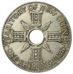 1 шиллинг 1938 года Британская Новая Гвинея