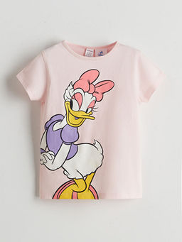 Daisy Duck Bask?l? K?z Bebek ?ortlu Pijama Tak?m