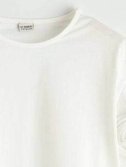 Bisiklet Yaka Nak??l? K?z ?ocuk Ti??rt