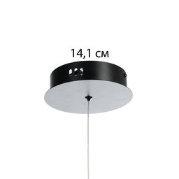 Светильник с ПДУ «Холли» LED 48 Вт 3000-6000К черно-золотой 60×60×22 см