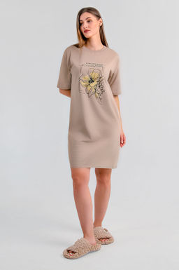 Арт. 4141 Туника женская 44-54 (6 шт) Цвет:кофейный