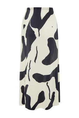 TRENDYOLMILLA Ekru Soyut Piliseli Bask?l? Midi Etek TWOSS24ET00209  фото 8