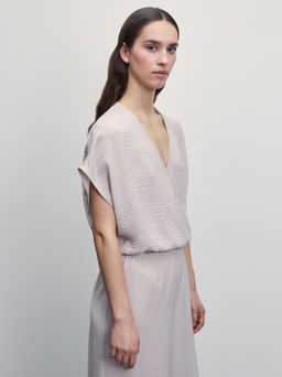 Укороченная блузка свободного кроя / Zarina  фото 4