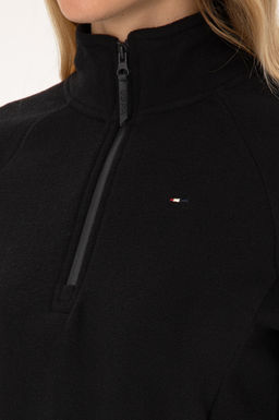 Kad_n Siyah Fermuarl_ Dik Yaka Polar Sweatshirt - U.s. polo assn фото 7