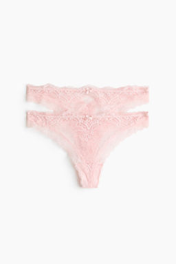 Pack de 2 bragas thong de encaje