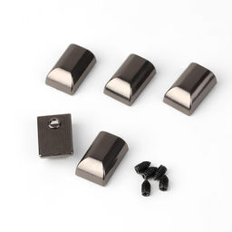 Наконечники для молний, 11 мм, 15×11×6 мм, 5 шт., цвет чёрный никель