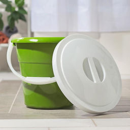 Ведро с крышкой «Евро», 12 л, d=33 см, h=29 см, МИКС