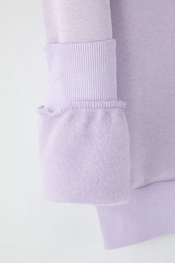 Teen Lila Kopek Nak?sl? Regular/Normal Kal?p Kal?n Ici Polarl? Orme Sweatshirt TWOAW26SW00185 - Trendyolmilla фото 2