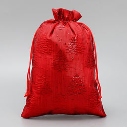 Цена за 5 шт. Мешочек подарочный новогодний парча «Ёлочка», 20×30 см ± 1.5 см