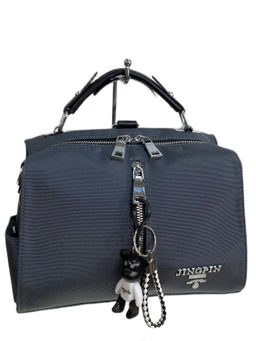 Женская сумка-рюкзак из текстиля, цвет серый