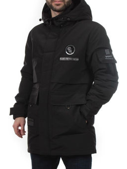 8895 BLACK Куртка мужская зимняя облегченная (130 гр. холлофайбер) - Fashion фото 4