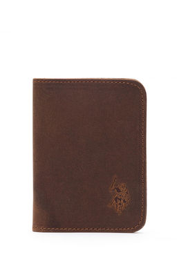 Мужской коричневый визитница Неожиданная скидка в корзине