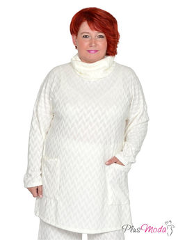 Свитер Модель №1649 размеры 44-84 - Plusmoda фото 2