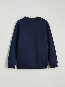 Sonic Bask?l? Erkek ?ocuk Kal?n Sweatshirt