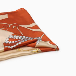 Платок женский MINAKU, размер 70×70 см, оранжевый