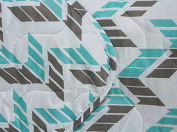 АРТ 140 Покрывало стеганое (микрофайбер) 150*210 "Зигзаги"