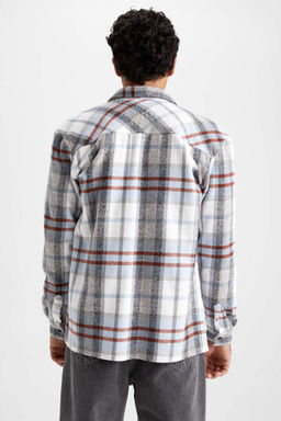 Рубашка Lumberjack с длинным рукавом в клетку обычного кроя - Defacto фото 6