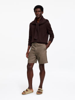 Pantalones cortos de lino - H&m фото 3