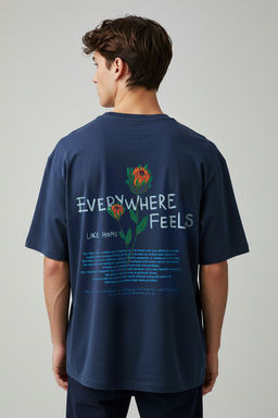 TRENDYOL MAN Beyaz Oversize/Genis Kesim Cicek Nak?sl? %100 Pamuk T-Shirt TMNSS25TS00026 - Trendyolmilla фото 9