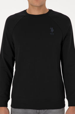 Erkek Siyah Basic Sweatshirt - U.s. polo assn фото 6