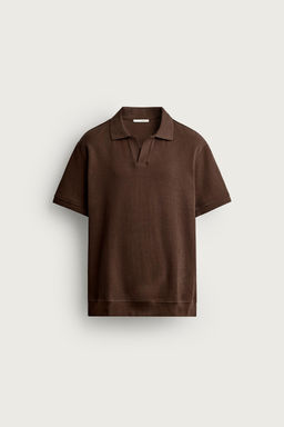 POLO ESTRUCTURA VERTICAL / Marr?n - Zara фото 7