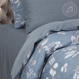 Руада Евро/Пододеяльник (молния): 1 шт.- 220*200; Простыня: 1 шт.- 260*240; Наволочка: 2 шт.- 70*70; Наволочка: 2 шт.- 50*70 Велюр Классик