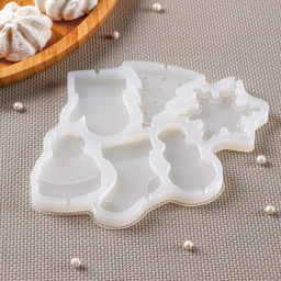 Форма для леденцов Новогодние леденцы, силикон, 6 ячеек, 15?13 см, прозрачная