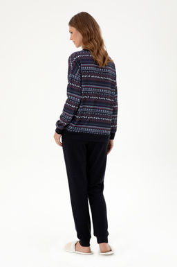 Женский темно-синий пижамный комплект Неожиданная скидка в корзине - U.s. polo assn фото 4