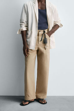 LIMITED EDITION PAINT SPLATTER TROUSERS - Zara фото 2
