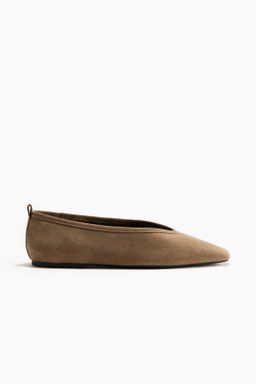 Leather ballet flats - H&m фото 5