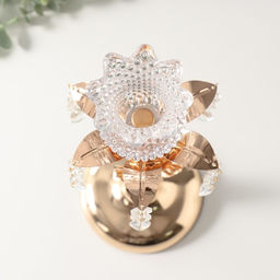 Подсвечник на 1 свечу «Распустившийся цветок», d=3 см, 11×11×30 см