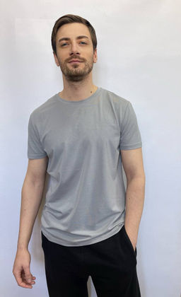 KM1796 Футболка OVER SIZE (плотный хлопок) СТАЛЬ