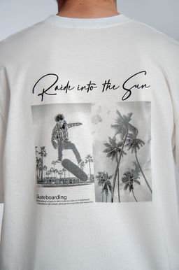 Арт. 61138 Футболка мужская оверсайз 48-56 (5 шт) Цвет:молочный - Идеал фото 3