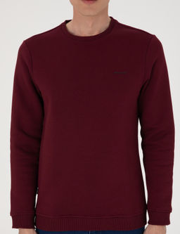 Bordo 3 _plik Regular Fit __i Polarl_ Bisiklet Yaka Basic Sweatshirt - Pierre cardin фото 6