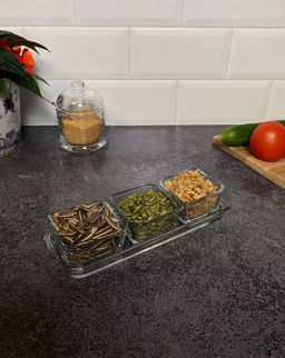 BAROQUE Менажница составная 3+1 (3*70мл+1*140мл), арт. 1278