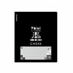 Цена за 10 шт. Тетрадь школьная ученическая ErichKrause Chess Player, 18 листов, линейка, выборочный УФ-лак (в плёнке по 10 шт.)_MIX-PACK  фото 7