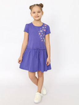 CRB wear/CSKG 63765-44-395 Платье для девочки,фиолетовый/Ex.Cherubino