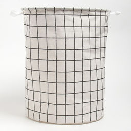 Корзина текстильная Доляна Клетка цв.белый,40*35 см  фото 3