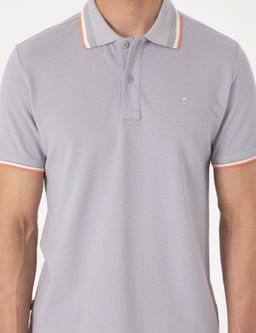 A__k Gri Slim Fit Polo Yaka Ti__rt - Pierre cardin фото 6