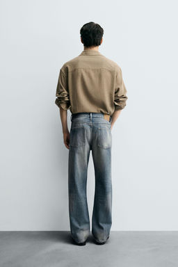 RIPPED REGULAR STRAIGHT-LEG JEANS - Zara фото 3