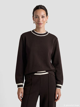 Dik Yaka Soft Touch Kad?n Sweatshirt Tunik