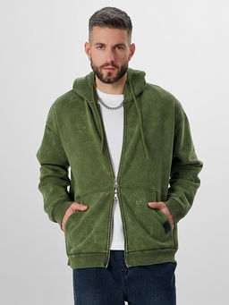 Толстовка мужская на молнии зеленая - Mark formelle фото 7