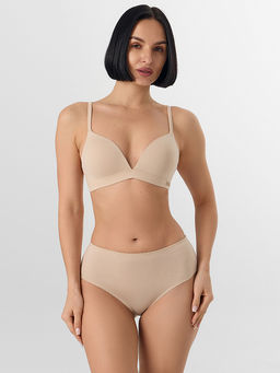 Цена за 2 штуки! Трусы макси женские бежевые