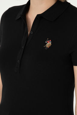 Женская черная футболка Неожиданная скидка в корзине - U.s. polo assn фото 7