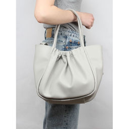 Сумка женская искусственная кожа ADEL-285, 3отд.2внут.карм. плечевой ремень, серый св флотер 259823 - Adelia фото 5