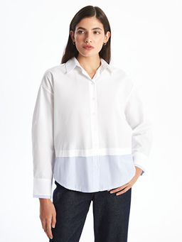 ?izgili Oversize Poplin Kad?n G?mlek