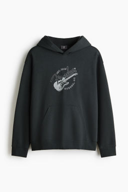 Sudadera estampada con capucha Loose Fit - H&m фото 3